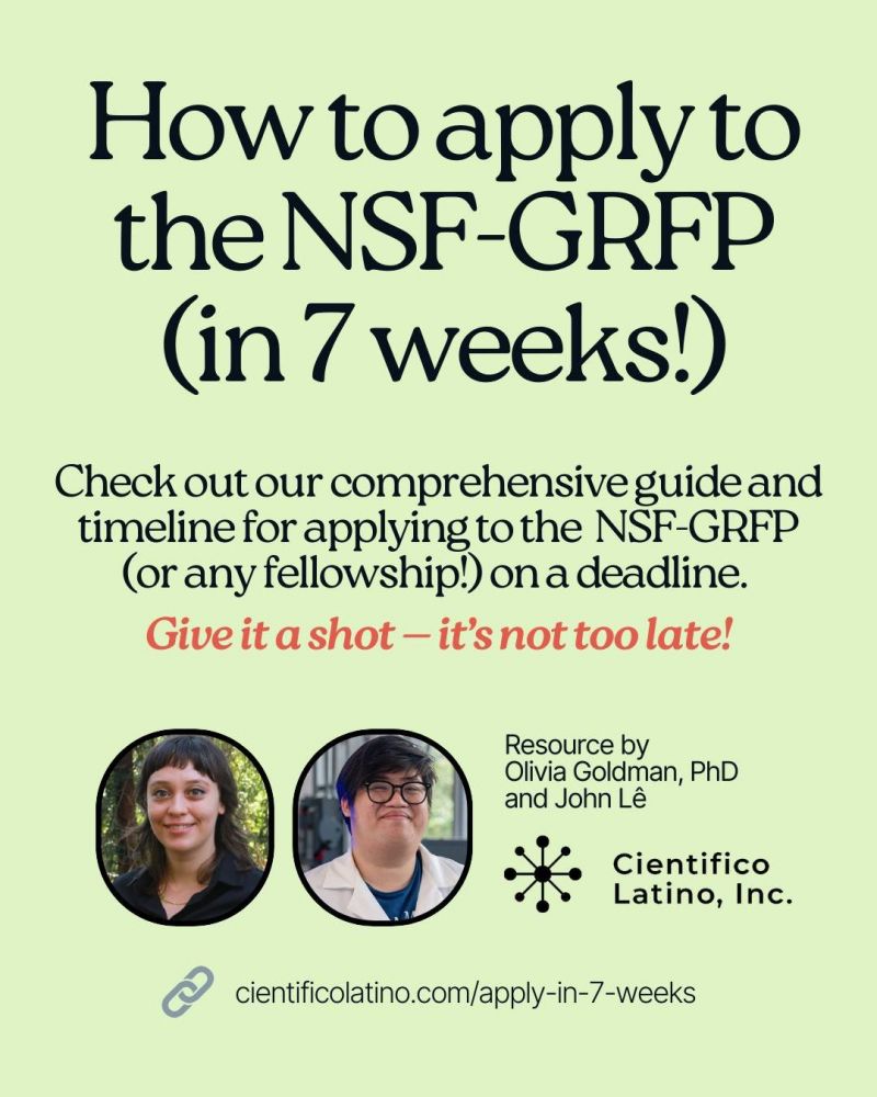 Image for the Tweet beginning: Applying to the NSF-GRFP (or